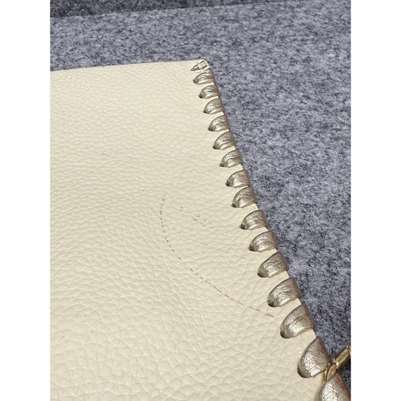 LAGGO Crossbody Bag Womens Ivory Stitched Envelope Convertible Clutch - Picture 8 of 10